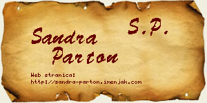 Sandra Parton vizit kartica